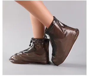 Wasserdichte Schuhüberzüge mittelhoch verdickt verschleißfest Outdoor Regenstiefel