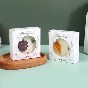 Scented wax tablets with dried flowers in gift boxes, perfect home fragrance and air freshener.