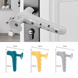 Silicone Door Handle Cover Anti-Collision Protective Sleeve Door Knob Protector Quiet Wall Guard Home Room Supplies
