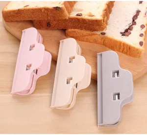 Plastic food sealing clips kitchen snack storage bag clamps freshness preservation tool set