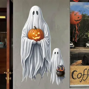 Halloween weiße Geist Wandaufkleber selbstklebend PVC Aufkleber für Heimdekoration
