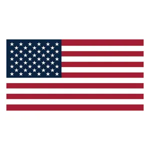 US flag window sticker static PVC decal for independence day and national holiday decor.