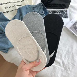 Estate donna sottili invisibili scarpe basse calzini tinta unita traspiranti taglio basso calzini