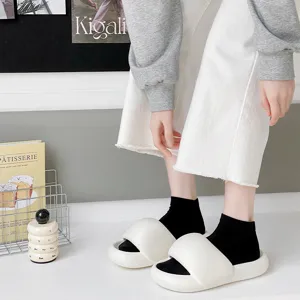 Women's black ribbed short socks comfortable breathable casual ankle socks daily wear