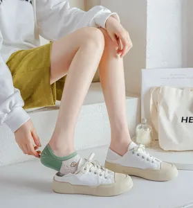 Women low cut boat socks mesh breathable anti slip casual invisible socks footwear stylish daily wear