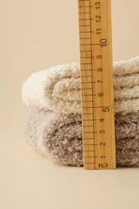 Calzini caldi in morbido pile corallo ispessito, calzini da pavimento invernali.