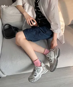 Comfortable women short socks stylish daily wear soft breathable casual cotton socks for ladies