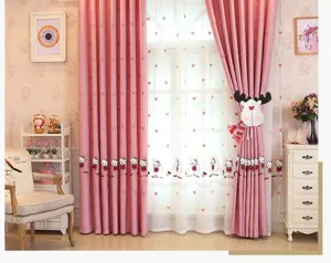 Christmas cartoon plush doll curtain tieback cute home decor window hanging ornament