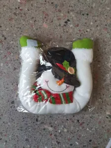 Christmas plush snowman curtain buckle cute holiday home window decor clip holiday accessory