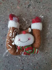 Christmas Reindeer Curtain Tieback Cute Plush Holiday Window Decoration Curtain Buckle
