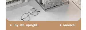 Transparent acrylic bookend desktop organizer shelf for office and student book storage.