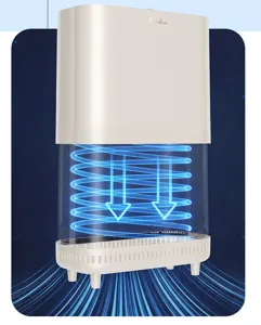 Poubelle menagere avec pieds design blanc creme moderne avec couvercle et effet spirale tech