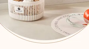 White plastic hollow storage basket detail, perfect for kitchen garlic and onion organization.