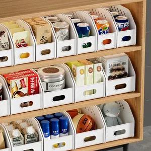 Plastic Storage Basket Kitchen Cabinet Organizer Desktop Sundries Storage Box Small Large Household Container