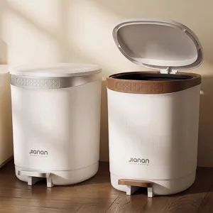 Poubelle a pedale pour cuisine salle de bain salon avec couvercle grande capacite bac a dechets.