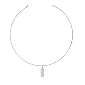 Silver dollar long pendant necklace alloy clavicle chain fashion jewelry for women
