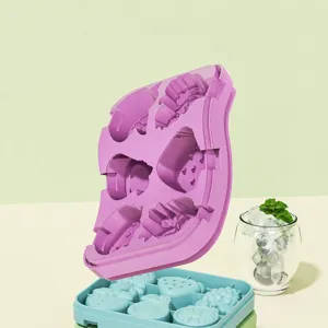 Silicone ice cream mold fruit popsicle maker tray for home DIY frozen treats and kids snacks.
