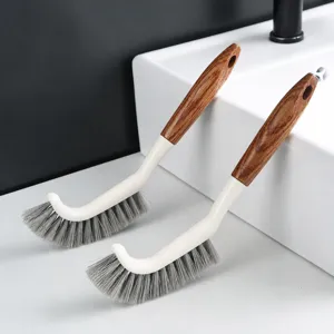 Spazzola per Pulizia Fughe Bagno Manico Lungo Setole Dure Spazzola per Pavimenti Strumento di Pulizia Domestica