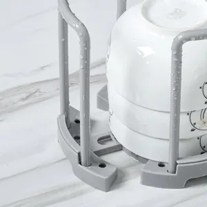 Escurridor de platos de plastico cocina cuenco almacenamiento soporte con cuencos.