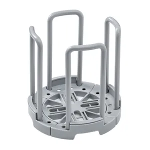 Escurridor de platos extensible de plástico gris organizador de cuencos de cocina soporte