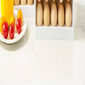 Plastic flip egg storage box for refrigerator side door kitchen fresh keeping organizer tray.