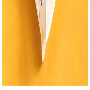 Minimalist detail view of a white plastic egg storage box component for kitchen fridge organization.