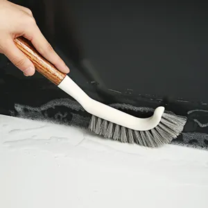 Spazzola per pulizia a manico lungo per piastrelle del bagno e fughe di pareti setole resistenti.