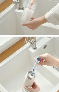 Brosse de nettoyage longue pour tasses avec éponge nano, idéale pour tasses et bouteilles.