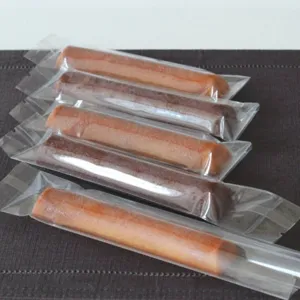 Transparent Cigar Financier Packaging Bags Bakery Dessert Food Wrapping Bags Seal Bags For Biscuit Nougat