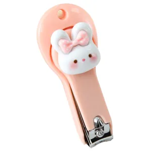 Süße Cartoon Tragbare Faltbare Nagelknipser Mini Edelstahl Fingernageltrimmer Für Studenten Hausreise Gebrauch