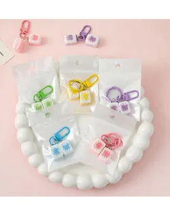 Süßer Mahjong Schlüsselanhänger Cartoon Tasche Anhänger Paar Geschenk modisches Accessoire schick