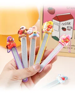 Lima per unghie pony cartone animato carino strumento manicure portatile per cura