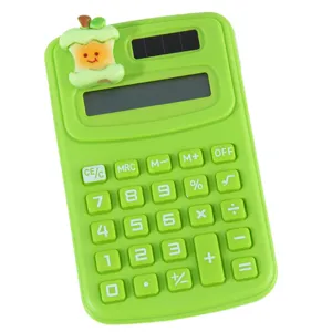 Mini Cartoon Apple Calculator Cute Student Office Portable Small Electronic Calculator Macaron Color