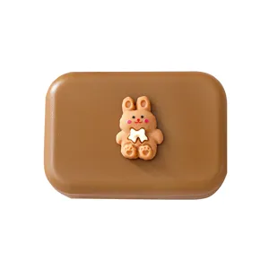 Draagbare Contactlens Etui Schattige Cartoon Beer Konijn Dubbele Doos Reizen Contactlenzen Houder Oogverzorgingsset