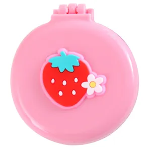 Brosse à Cheveux Coussin d'Air Pliable Portable Avec Miroir de Maquillage Mignonne Brosse de Poche