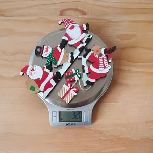 Wooden Christmas door frame hanging decorations cartoon Santa Claus snowman and gifts