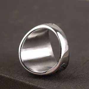 Vintage American eagle design alloy ring for men retro fashion jewelry accessory.