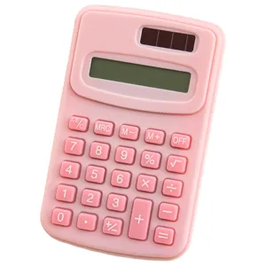 Minimalist Mini Macaron Calculator Portable Electronic Calculator Student Stationery Desktop Calculator 8 Digit Display