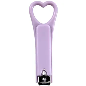 Tagliaunghie Portatile a Forma di Cuore Colore Caramella Tinta Unita Tagliaunghie Strumento per Manicure per Donne