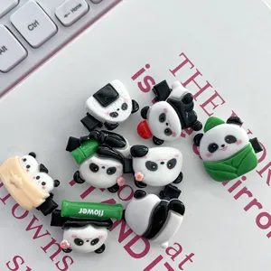 Set de pinzas para el pelo de panda lindo para ninos y estudiantes, accesorios de dibujos anim.
