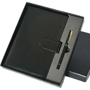 A5 zakelijk leren notitieboekje en pen cadeauset voor kantoorbehoeften en relatiegeschenken
