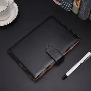 Zakelijk Notitieboek A5 B5 PU Leer Dagboek Hardcover Agenda Vergadering Notitieboek Kantoor School Kantoorbenodigdheden Cadeaubox Set