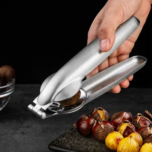 Stainless Steel Chestnut Opener Nut Cracker Heavy Duty Sheller Kitchen Tool For Home Cooking Nut Shell Removal
