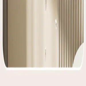 Vue détaillée d'un accessoire de décoration intérieure moderne avec éclairage chaleureux.