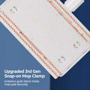 Lazy face towel mop clip holder, multi-functional disposable rag and paper towel gripper head.