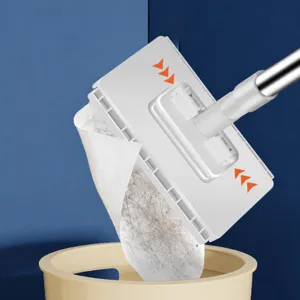 Mini face towel mop for lazy cleaning with automatic paper changing clip design