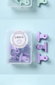 Clips de cierre de metal de colores para bolsas de comida y almacenamiento en cocina