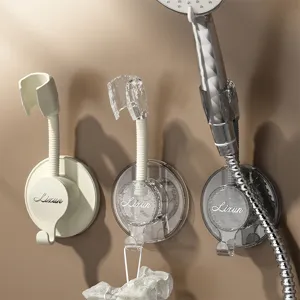 Support de pommeau de douche universel réglable sans perçage, fixation murale salle de bain.