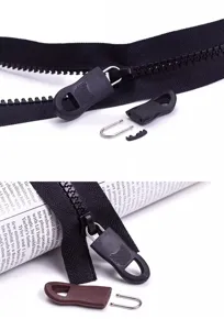 Detachable zipper repair kit universal puller replacement for jackets bags shoes boots