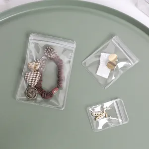 Transparent PVC Self Sealing Storage Bags Clear Resealable Jewelry Organizer Bags Portable Anti Oxidation Small Bags